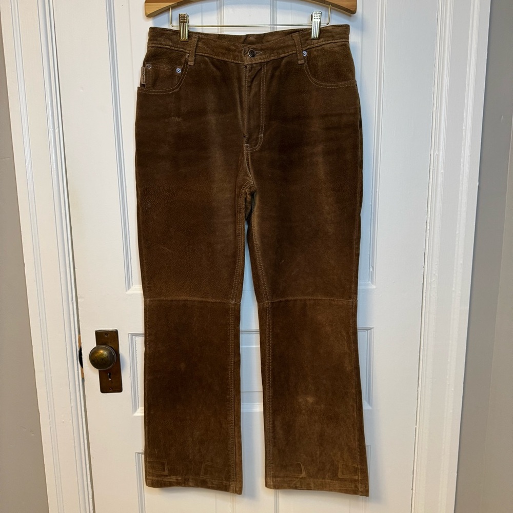 Brown Suede Pants